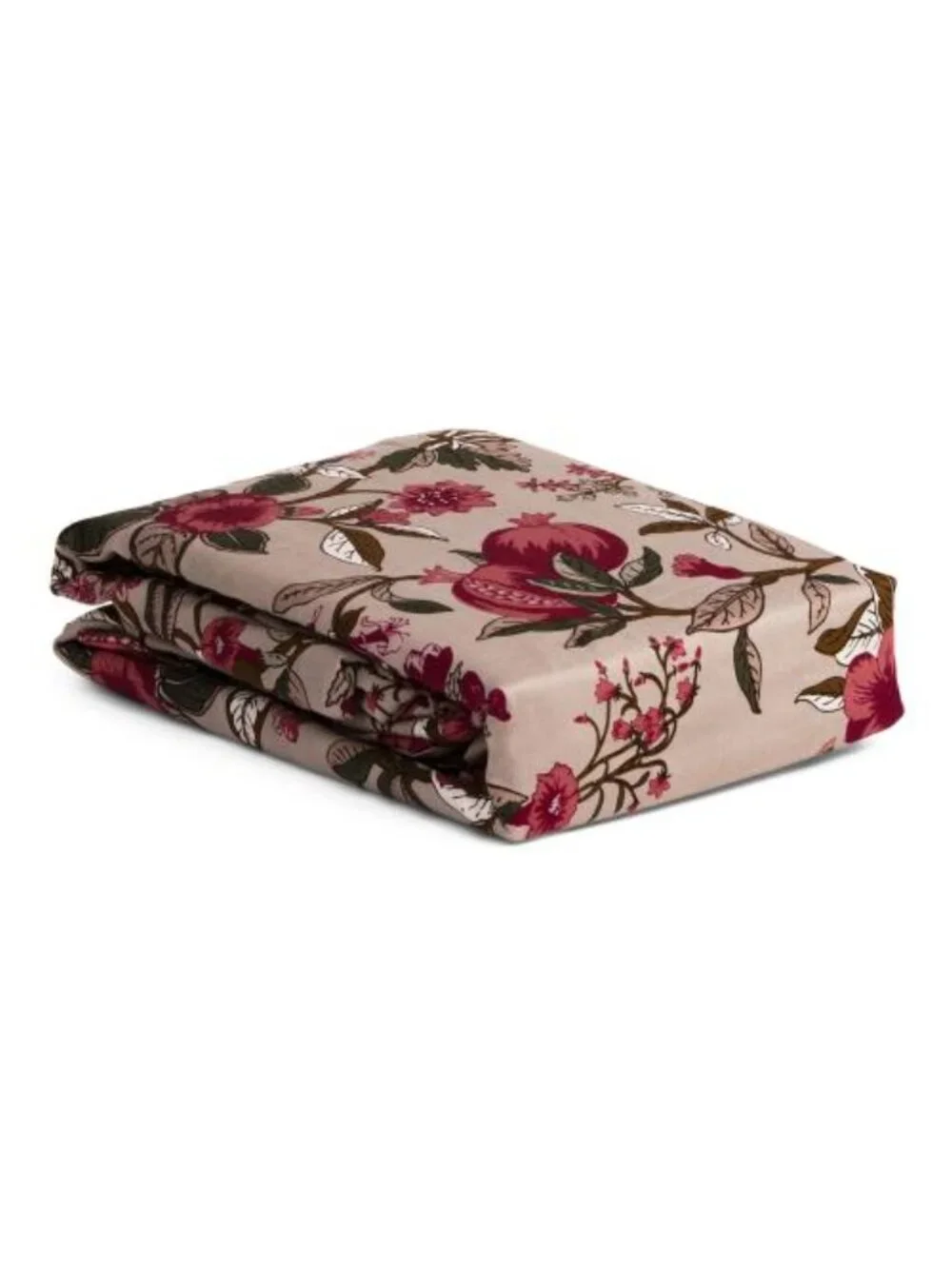 TAHARI 3pcs 200tc Cotton Sateen Pomegranate Garden Duvet Set